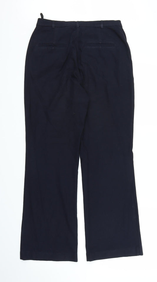 M&S Womens Blue   Trousers  Size 10 L26 in