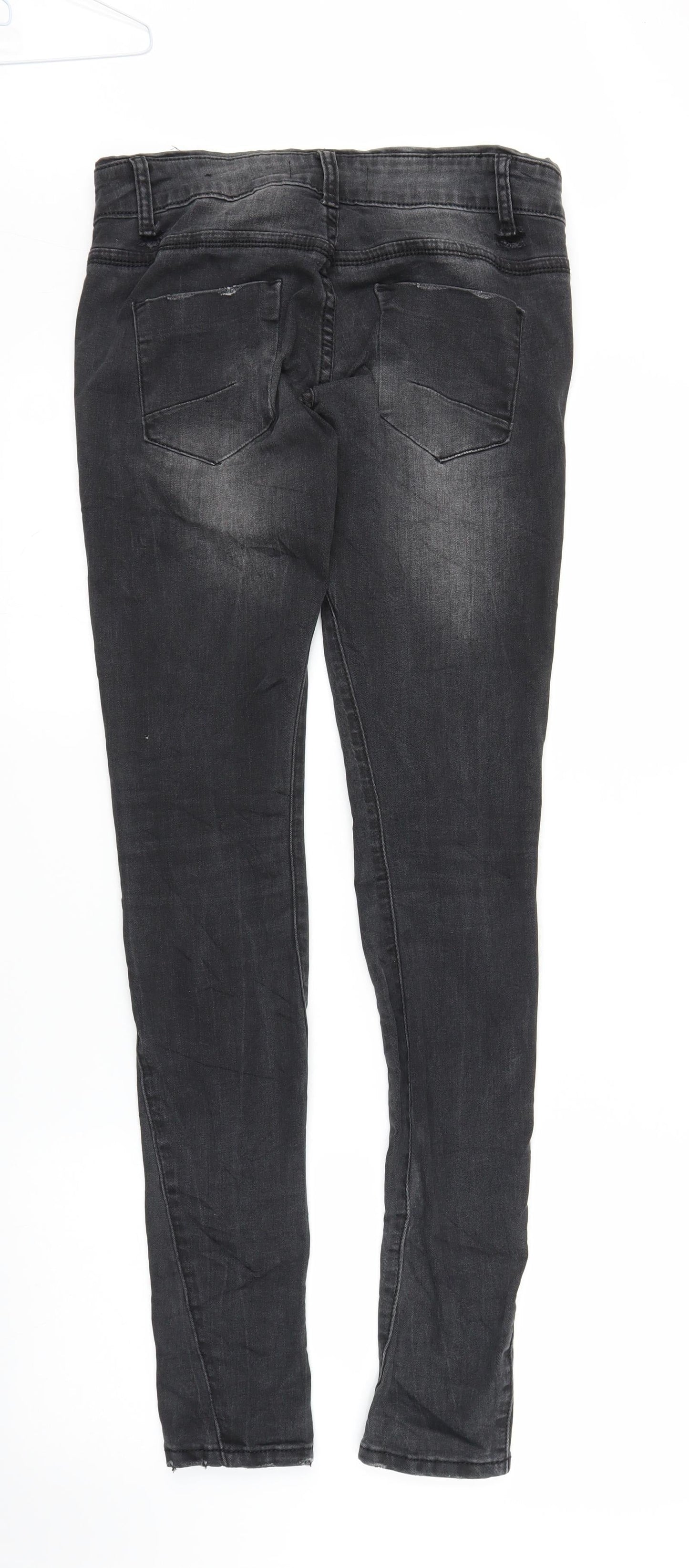 My Holly Womens Grey  Denim Skinny Jeans Size M L32 in