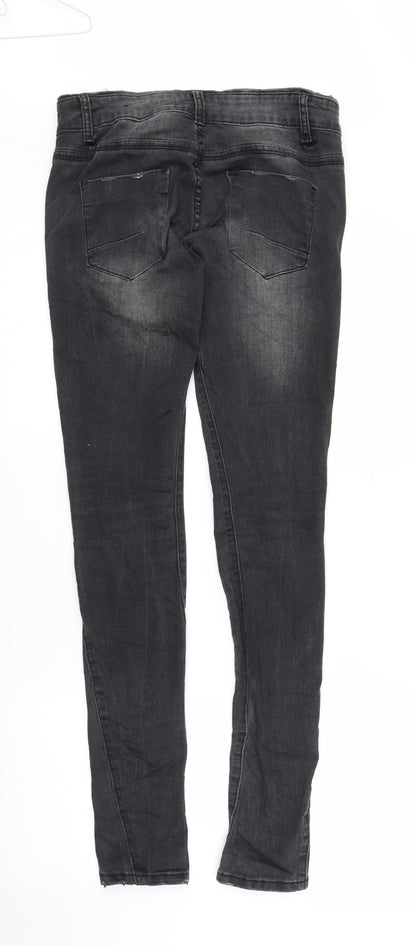 My Holly Womens Grey  Denim Skinny Jeans Size M L32 in