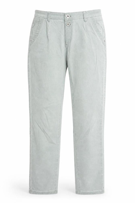 Womens UK Size S Espirit Regular Fit Chino Green Trousers