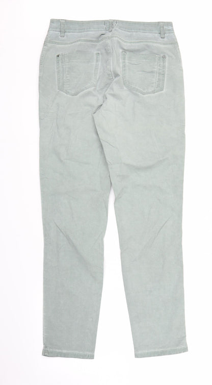 Womens UK Size S Espirit Regular Fit Chino Green Trousers