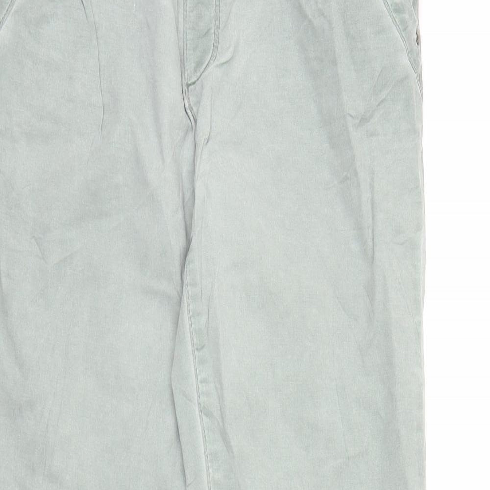 Womens UK Size S Espirit Regular Fit Chino Green Trousers