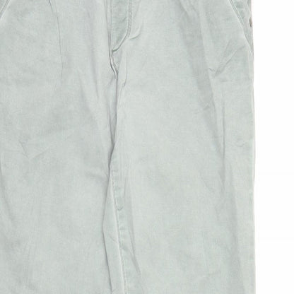 Womens UK Size S Espirit Regular Fit Chino Green Trousers