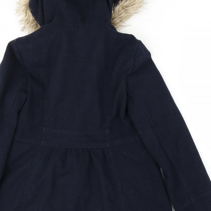 Primark Womens Blue   Overcoat Coat Size 8