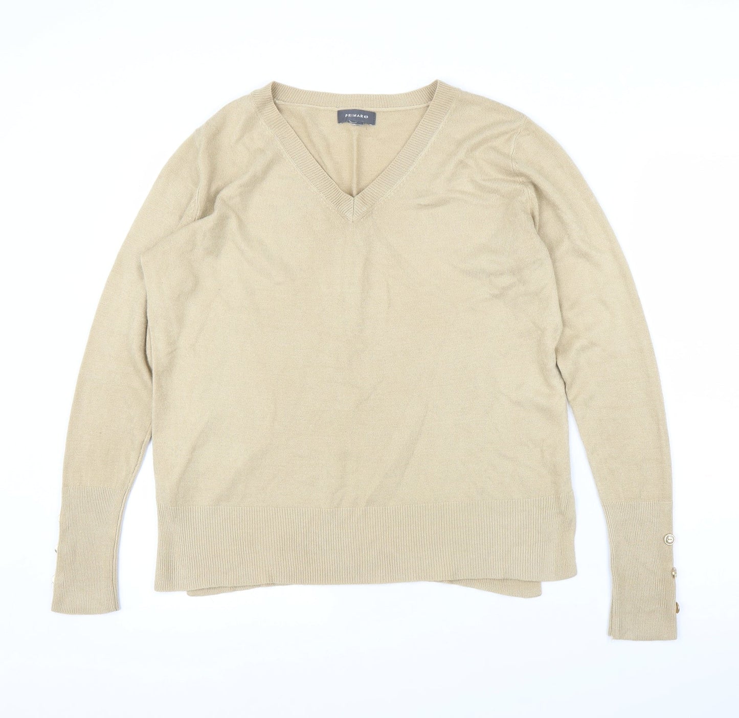 Primark Womens Beige   Pullover Jumper Size M