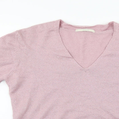Marks and Spencer  Womens Pink   Henley Jumper Size 12
