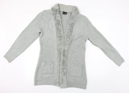 BYOU Womens Grey   Cardigan Jumper Size 12