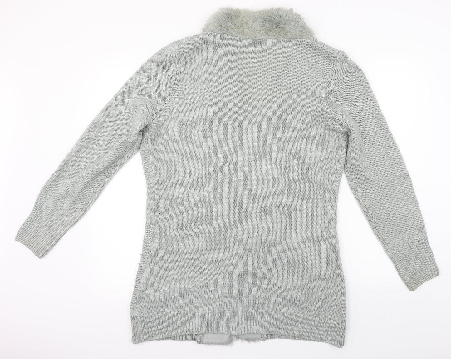 BYOU Womens Grey   Cardigan Jumper Size 12