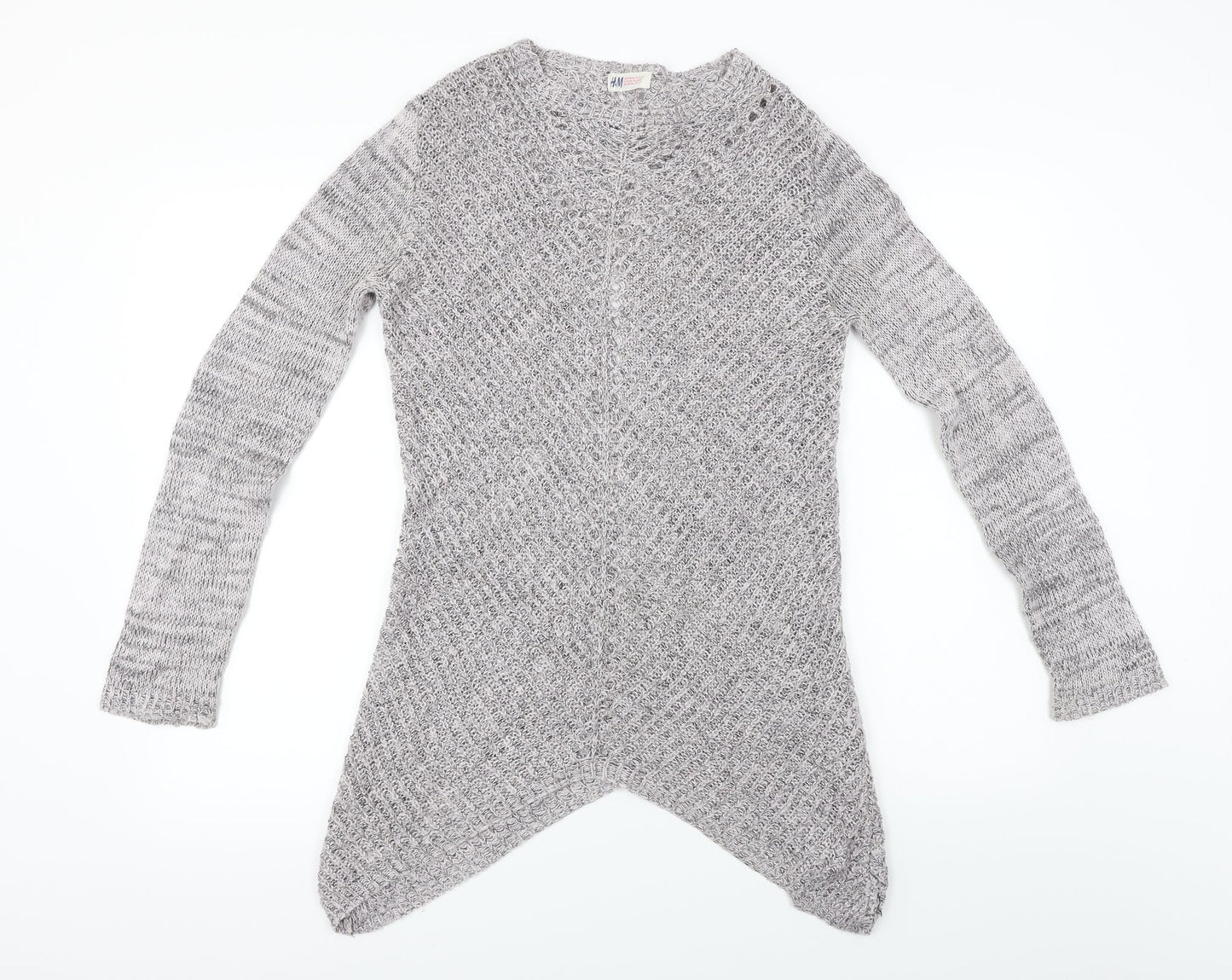 H&M  Girls Purple   Pullover Jumper Size 14 Years