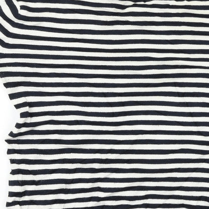 Atmosphere  Womens White Striped  Pullover Jumper Size 10