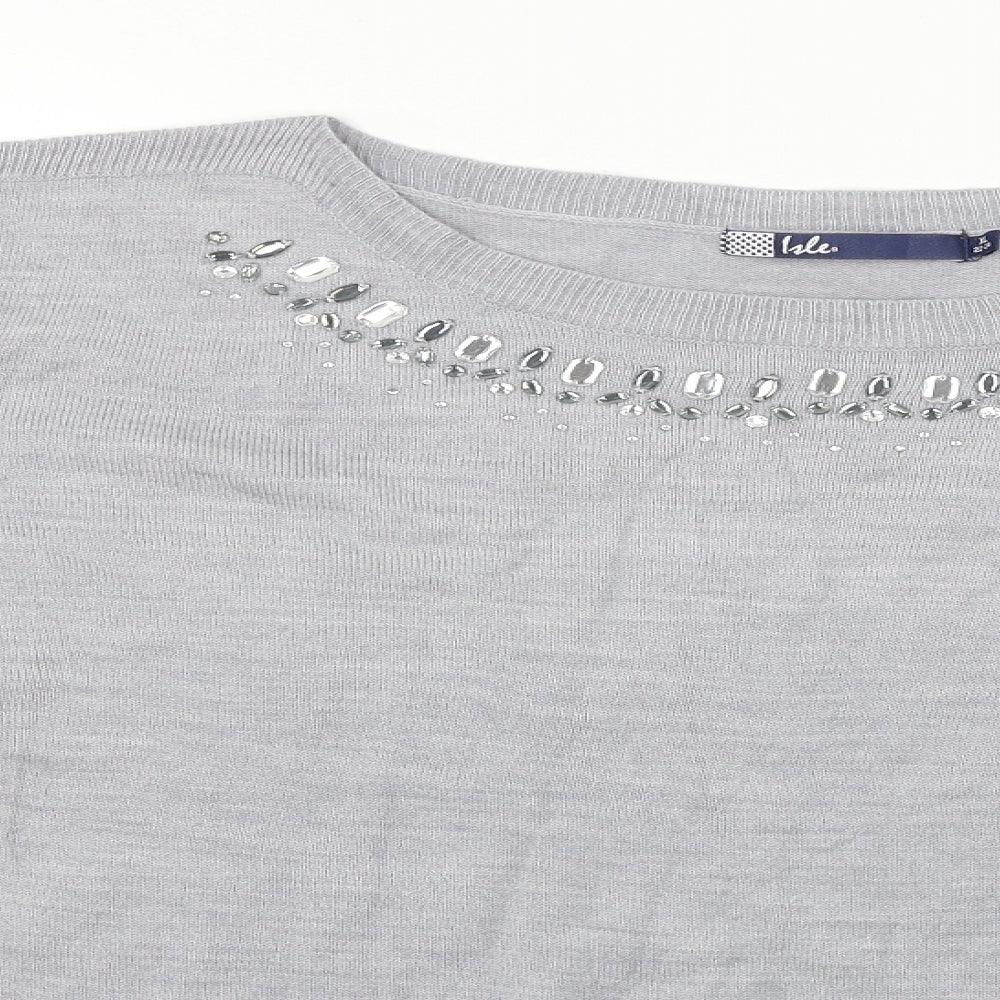 hle Womens Grey   Pullover Jumper Size XL
