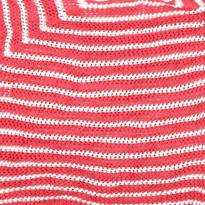 ose o ose Womens Pink Striped  Pullover Jumper Size M