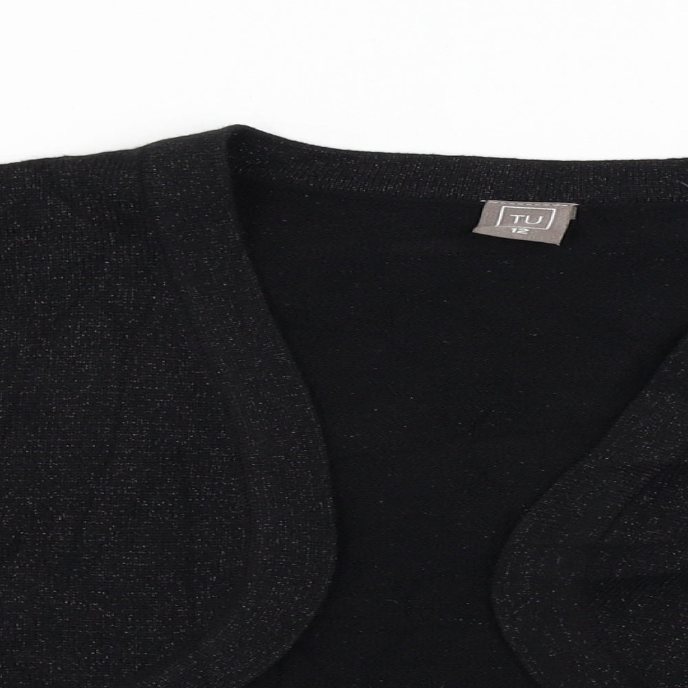 TU Womens Black   Cardigan Jumper Size 12