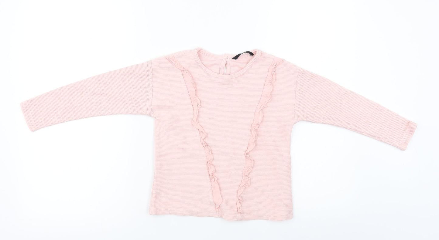 George  Girls Pink   Basic T-Shirt Size 4-5 Years