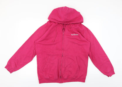Justhoods  Womens Pink   Full Zip Hoodie Size M