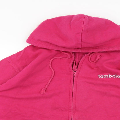 Justhoods  Womens Pink   Full Zip Hoodie Size M