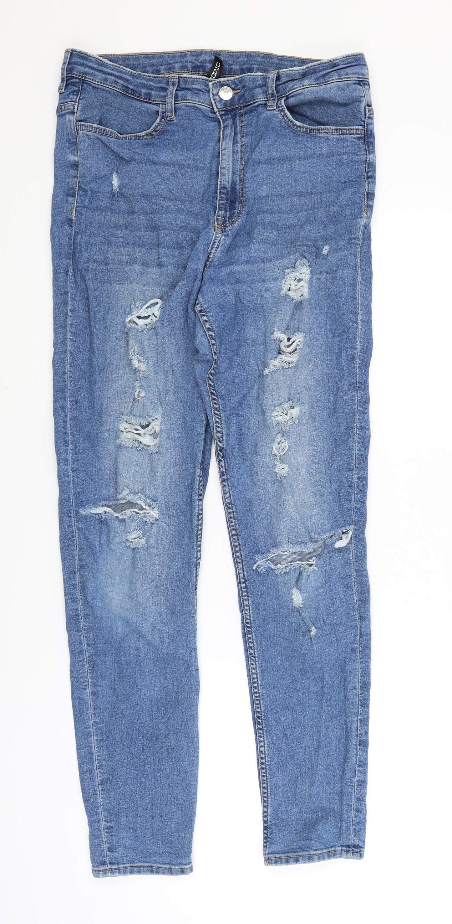 Womens UK Size 10 Divided Slim Fit Skinny Blue Jeans