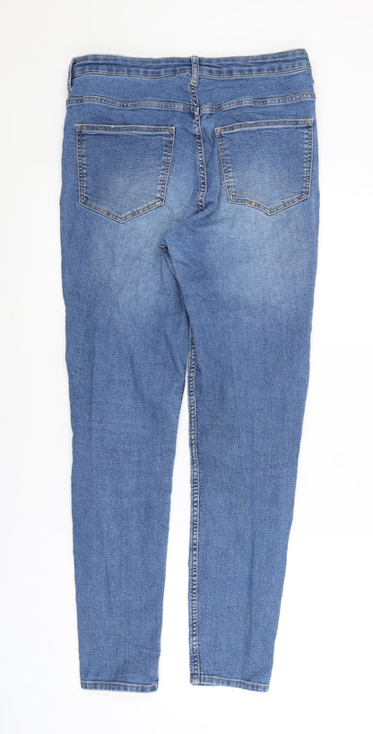 Womens UK Size 10 Divided Slim Fit Skinny Blue Jeans