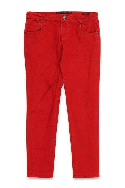 Womens UK Size 8 Leana Woman Slim Fit Skinny Red Jeans
