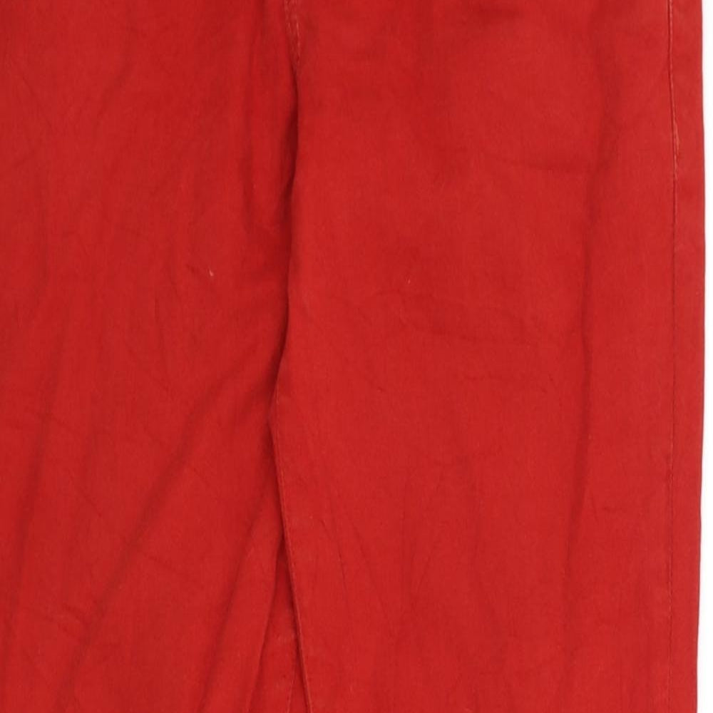 Womens UK Size 8 Leana Woman Slim Fit Skinny Red Jeans