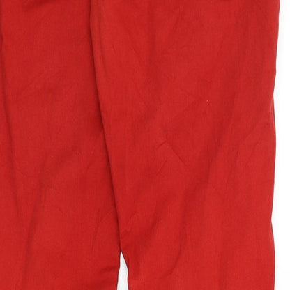 Womens UK Size 8 Leana Woman Slim Fit Skinny Red Jeans