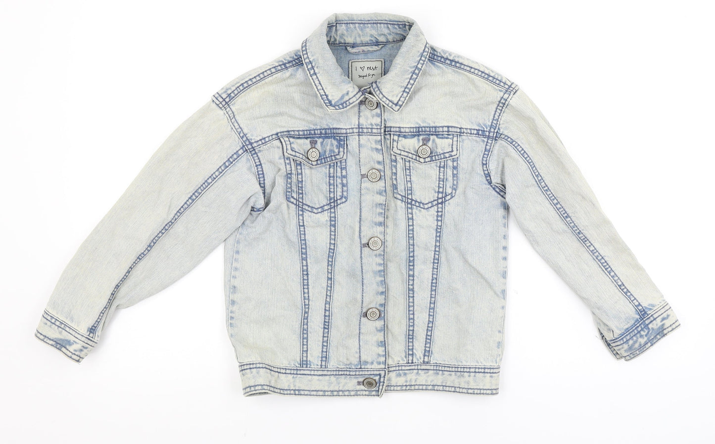NEXT Girls Blue  Denim Jacket  Size 8 Years  - LA California