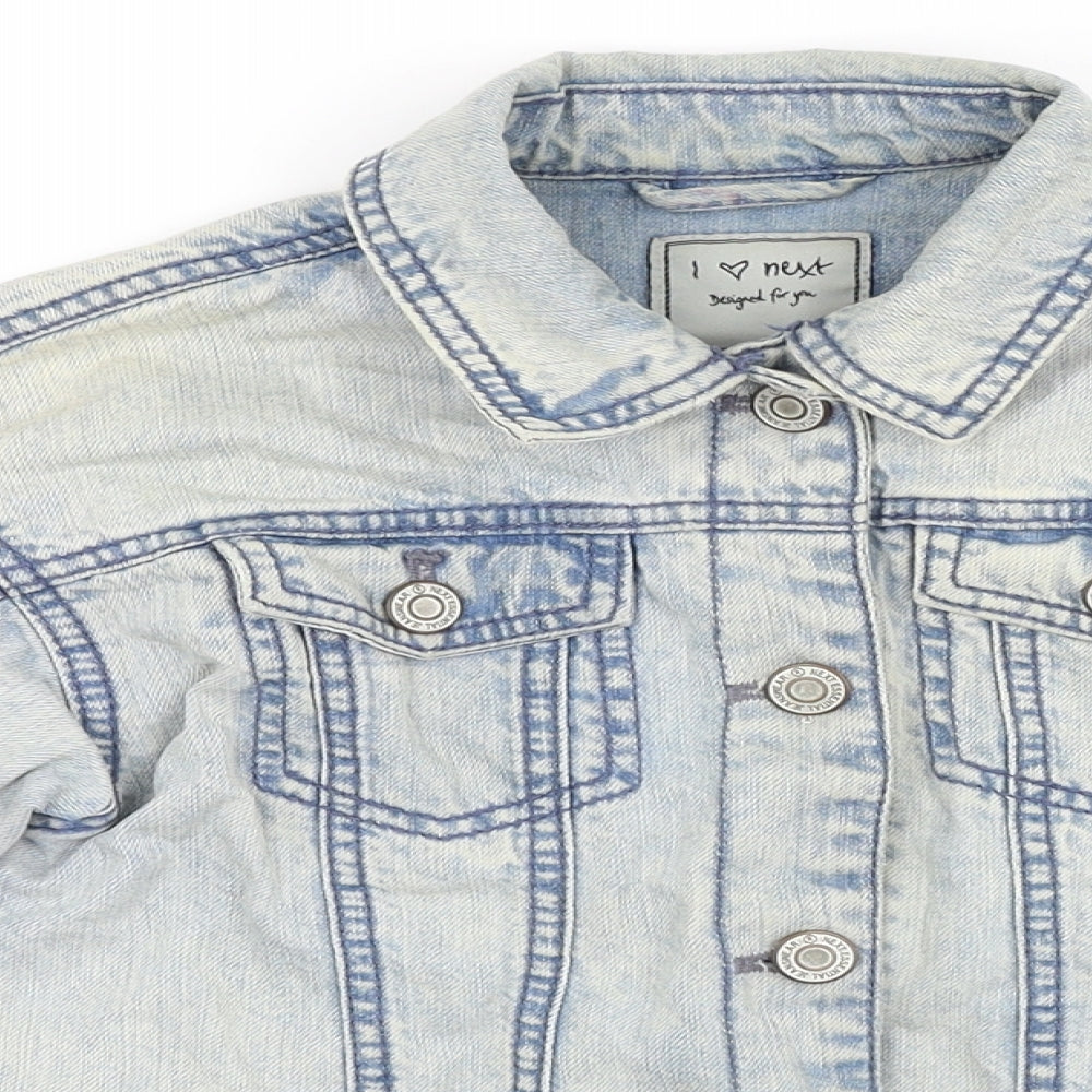 NEXT Girls Blue  Denim Jacket  Size 8 Years  - LA California