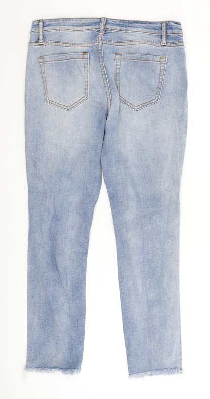 Ashley Mason Womens Blue  Denim Skinny Jeans Size 8 L26 in