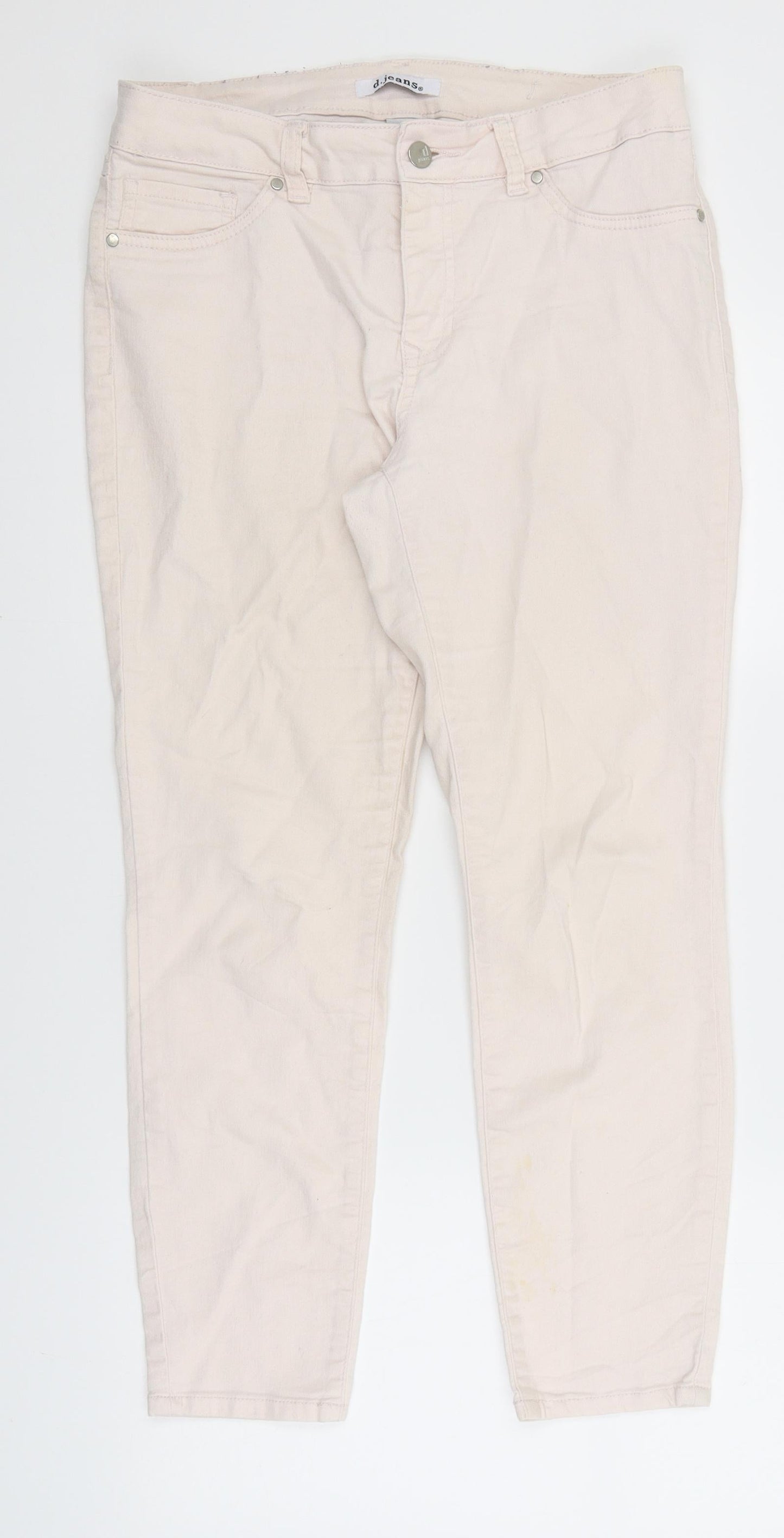 d.jeans Womens Pink   Skinny Jeans Size 8 L25 in