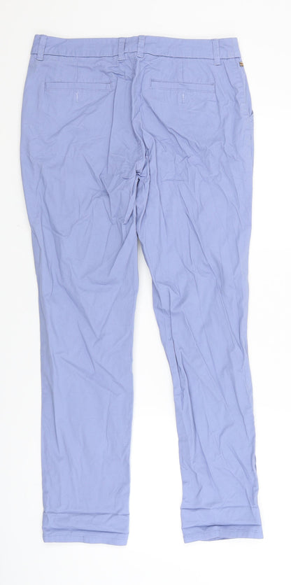 Maine Womens Blue   Capri Trousers Size 10 L27 in