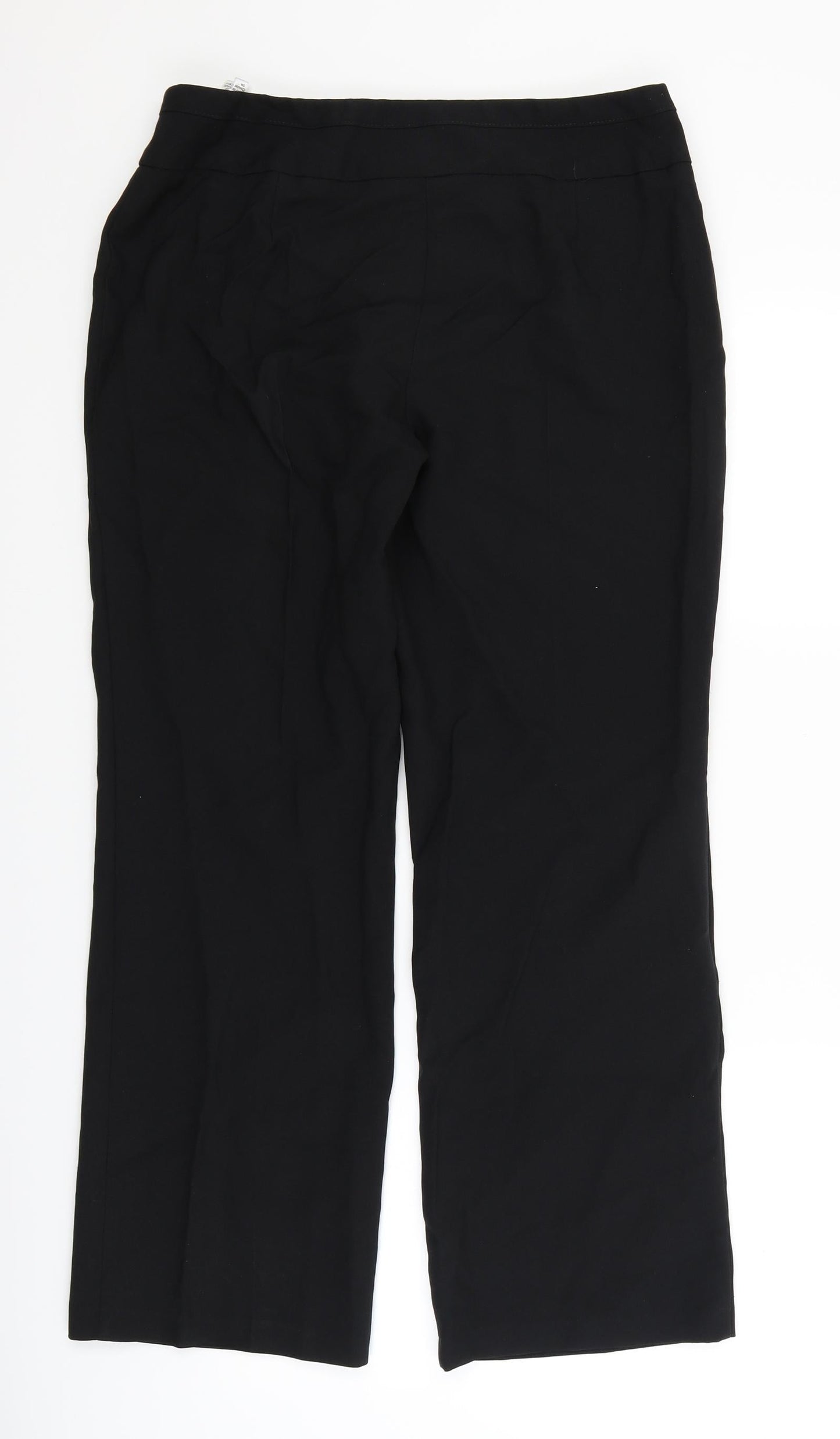 Womens UK Size 12 Marks and Spencer Regular Fit Dress Pants Black Trousers