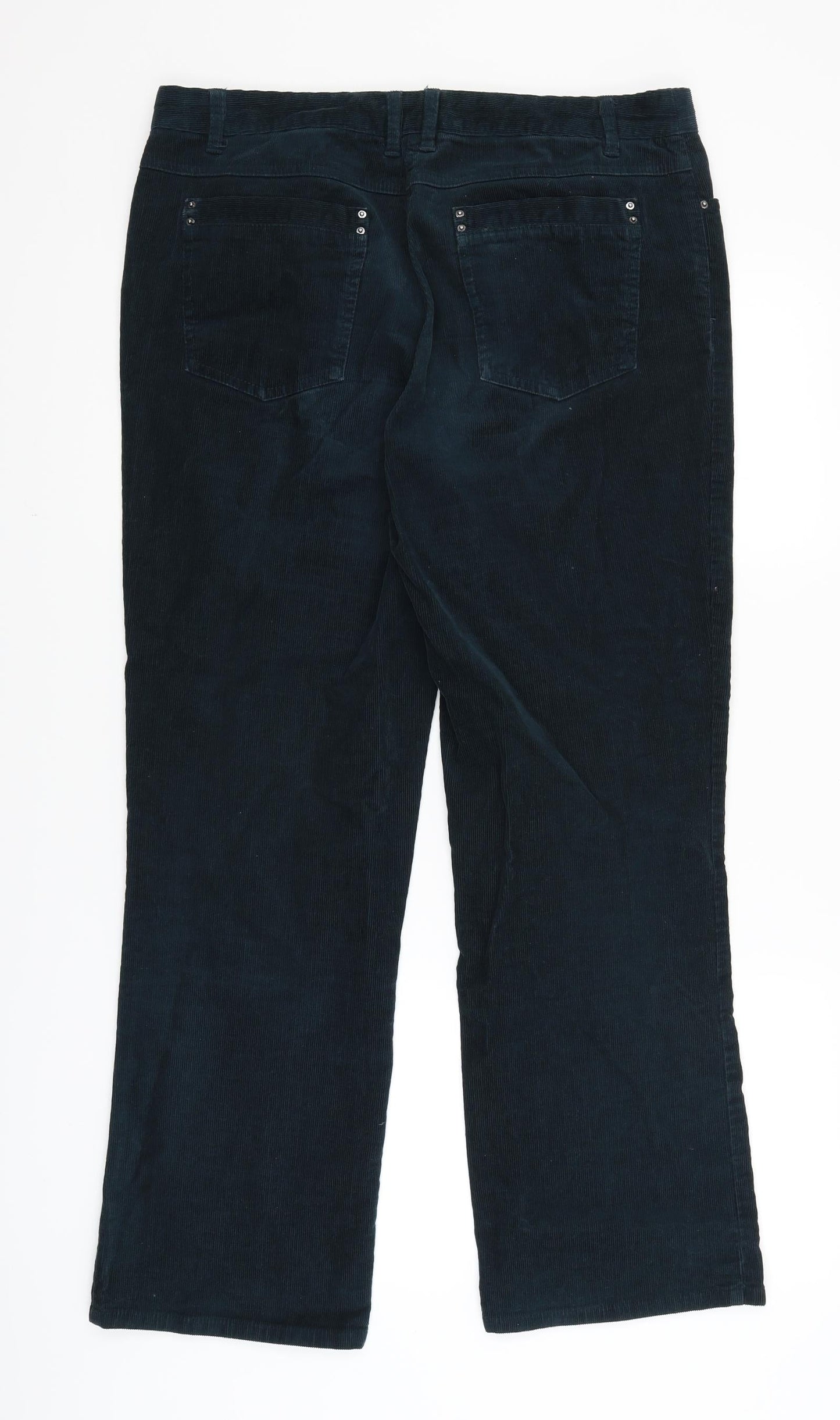 Womens UK Size 14 Preworn Regular Fit  Blue Trousers