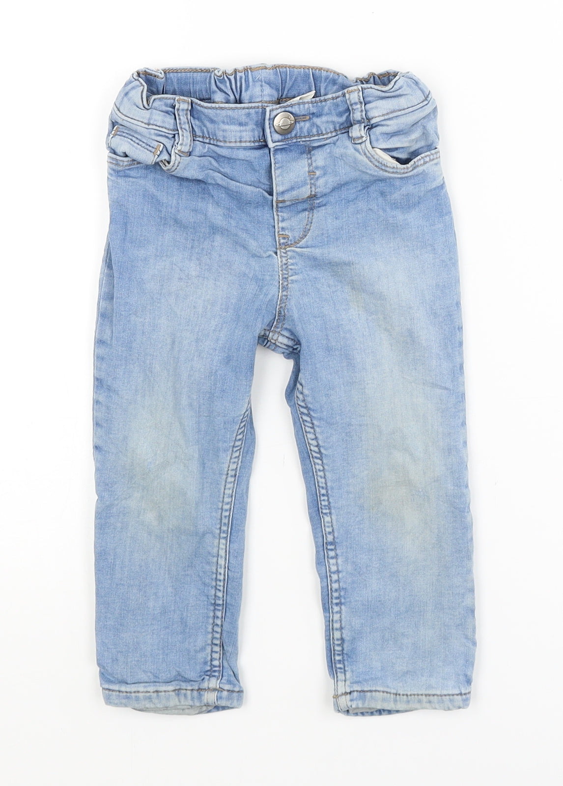 H&M Baby Blue   Capri Trousers Size 12-18 Months