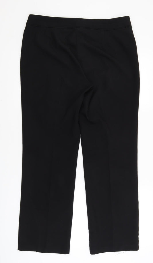 F&F Womens Black   Dress Pants Trousers Size 12 L28 in