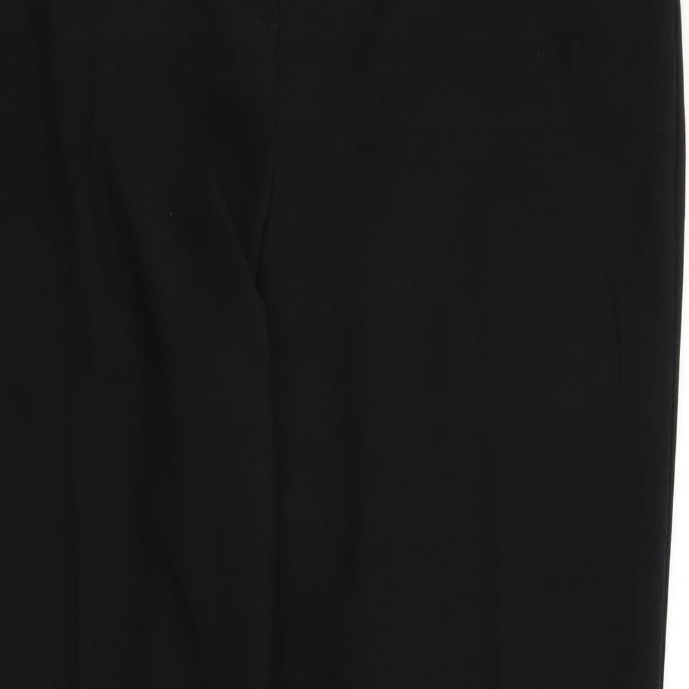 Womens UK Size 12 F&F Regular Fit Dress Pants Black Trousers