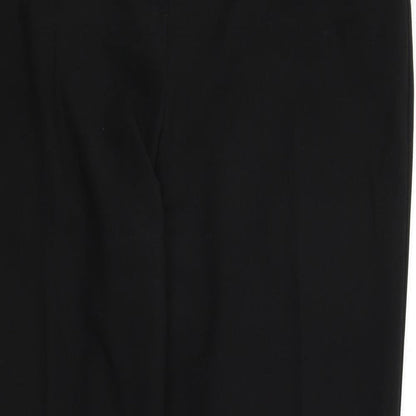 Womens UK Size 12 F&F Regular Fit Dress Pants Black Trousers
