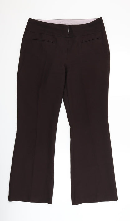 Amarento Womens Brown   Dress Pants Trousers Size 14 L29.5 in