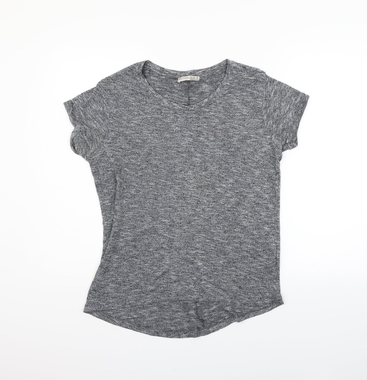 Womens UK Size 10 Atmosphere Grey Basic T-Shirt
