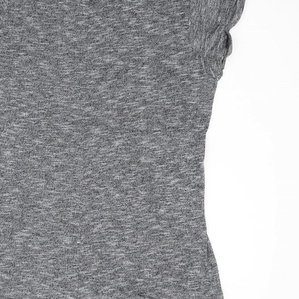 Womens UK Size 10 Atmosphere Grey Basic T-Shirt