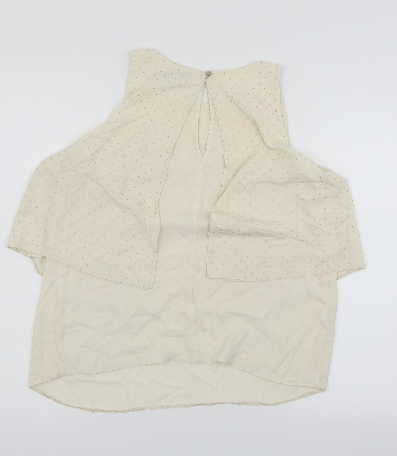 Womens UK Size 10 NEXT Ivory Basic Blouse