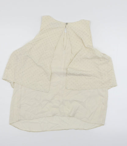 Womens UK Size 10 NEXT Ivory Basic Blouse