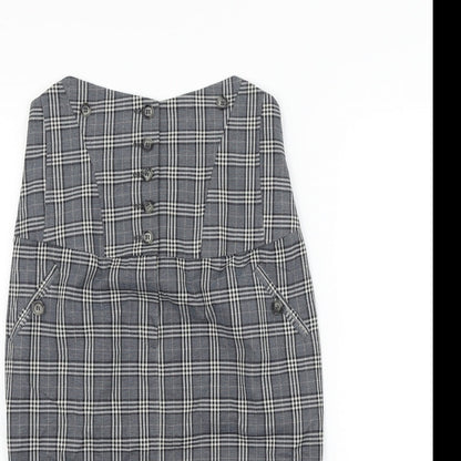Topshop Womens Grey   Fit & Flare  Size 10