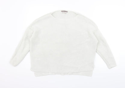 YAYAWOMEN Womens White   Pullover Jumper Size M