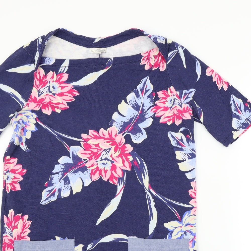 Gap Womens Blue Floral  Bodycon  Size XS