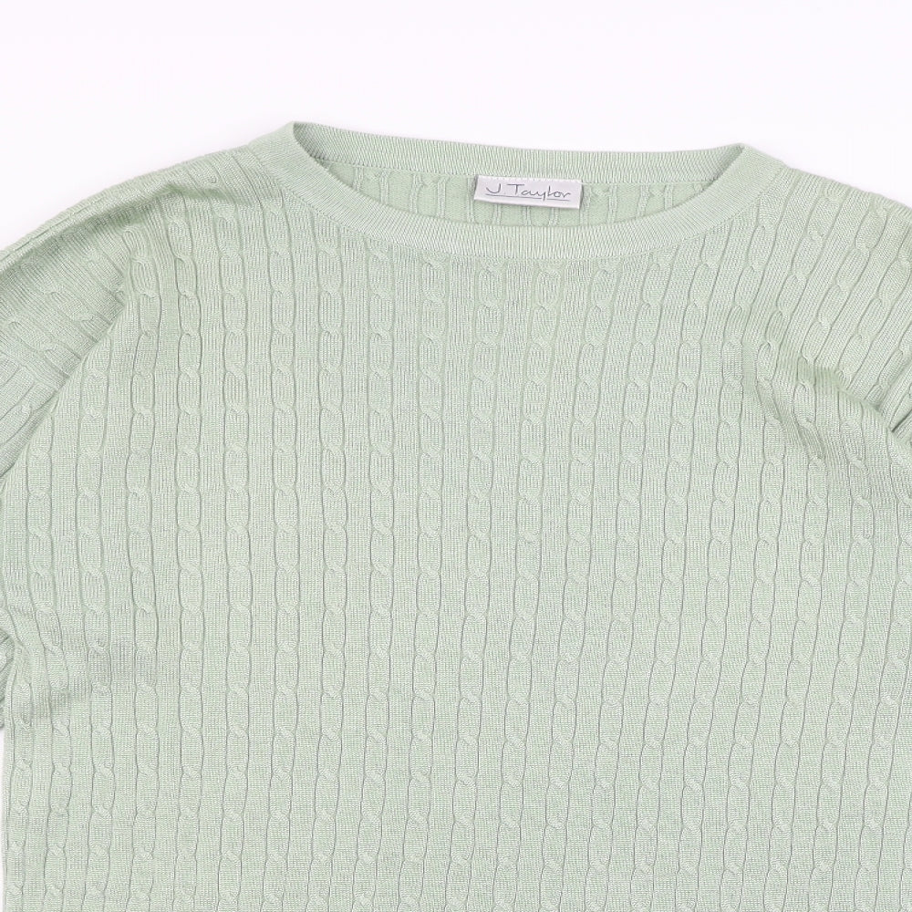 J Taylor Womens Green   Jumper Dress  Size M