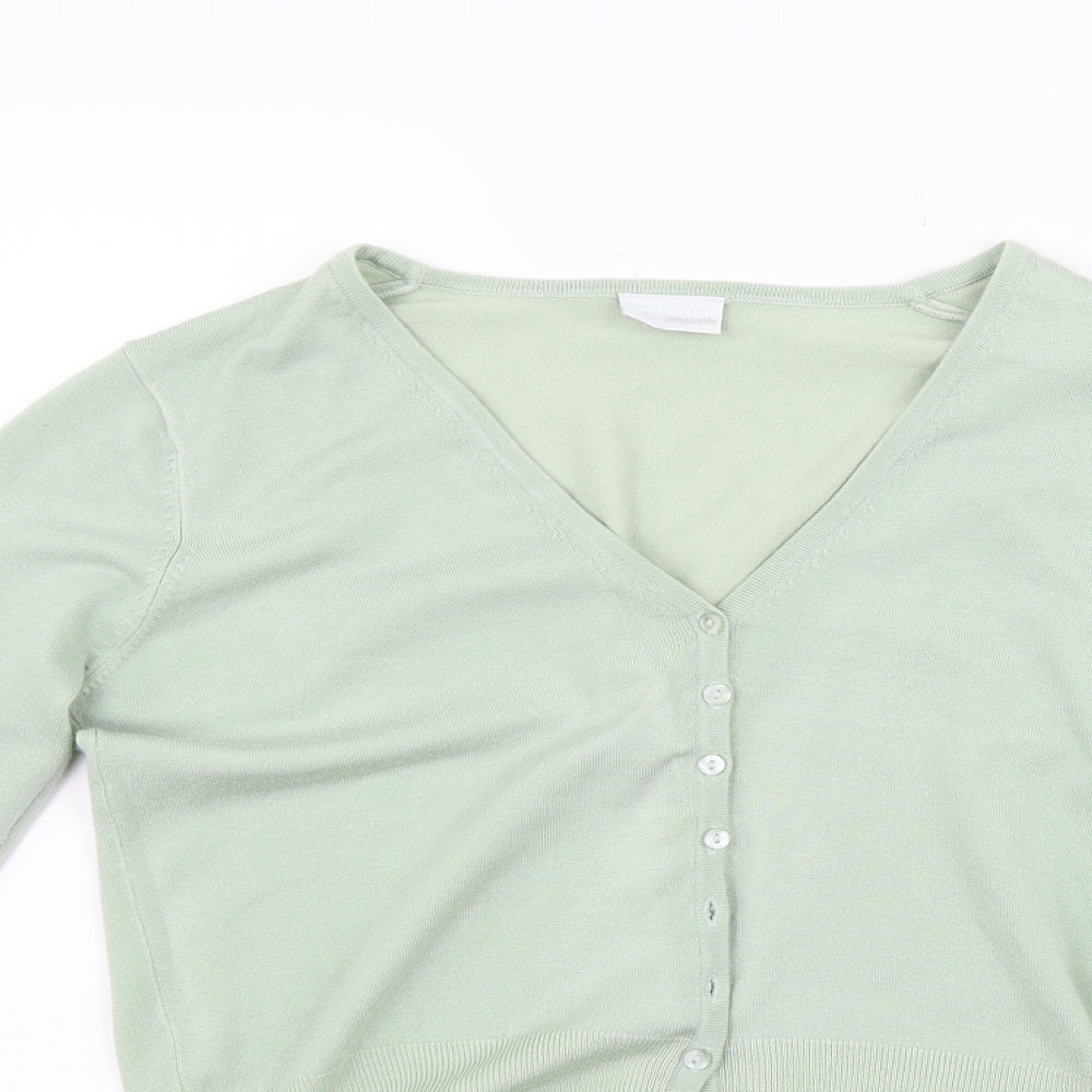 Amartanto Womens Green   Cardigan Jumper Size 12