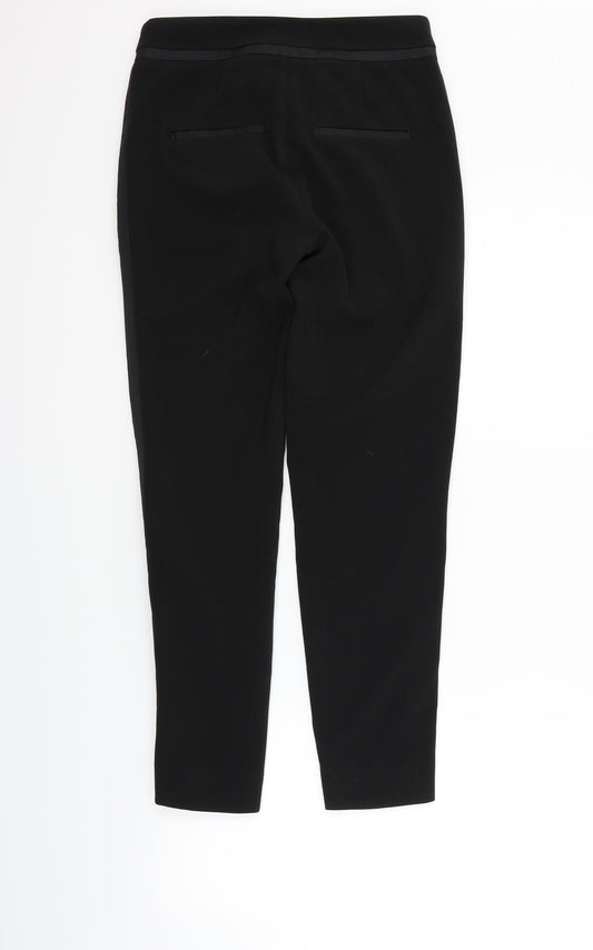 Womens UK Size 4 H&M Regular Fit Sweatpants Black Trousers