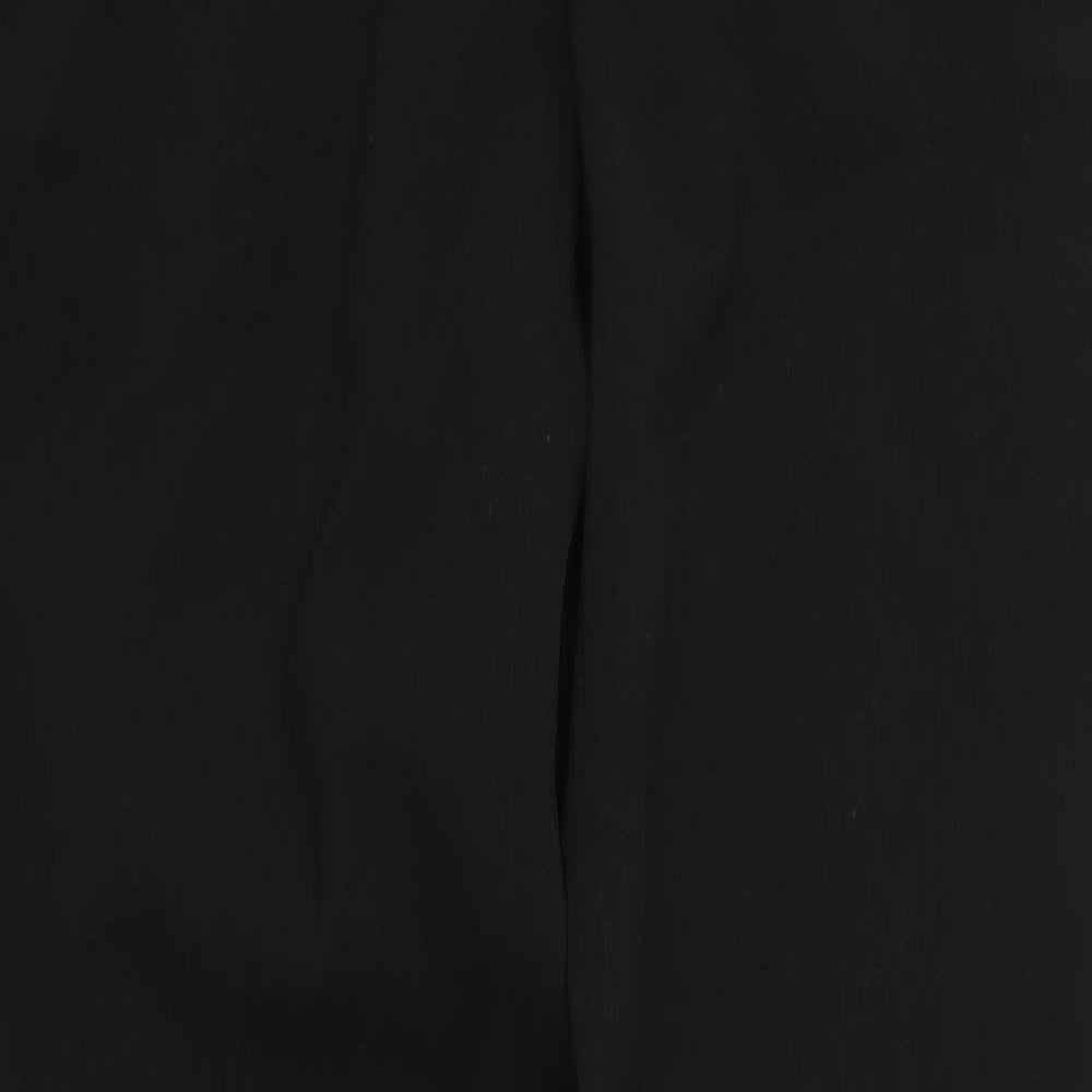 Womens UK Size 4 H&M Regular Fit Sweatpants Black Trousers