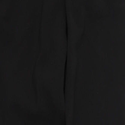 Womens UK Size 4 H&M Regular Fit Sweatpants Black Trousers