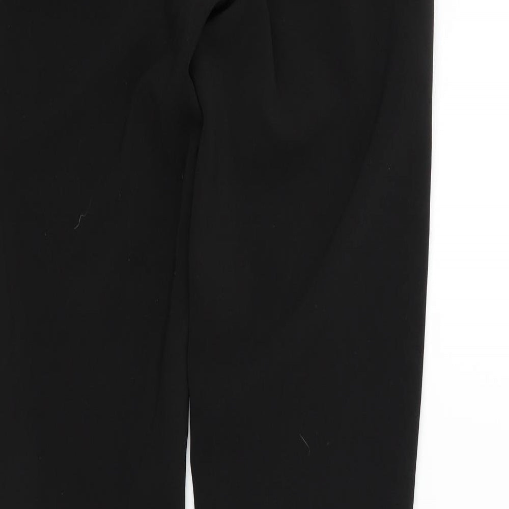 Womens UK Size 4 H&M Regular Fit Sweatpants Black Trousers
